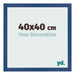Bilderrahmen 40x40 cm Dunkelblau MDF Bologna Vorne Messe | Yourdecoration.at