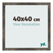 Bilderrahmen 40x40 cm Oxidiertes Metall MDF Bologna Vorne Messe | Yourdecoration.at