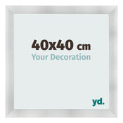 Bilderrahmen 40x40cm Aluminium Gebürstet MDF Pisa Vorne Messe | Yourdecoration.at