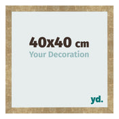 Bilderrahmen 40x40cm Gold Antik MDF Bologna Vorne Messe | Yourdecoration.at