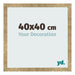 Bilderrahmen 40x40cm Gold Antik MDF Bologna Vorne Messe | Yourdecoration.at
