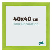 Bilderrahmen 40x40cm Grün MDF Pisa Vorne Messe | Yourdecoration.at