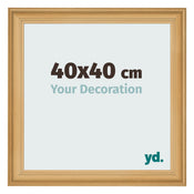Bilderrahmen 40x40cm Kiefer Gemasert MDF Lazio Vorne Messe | Yourdecoration.at