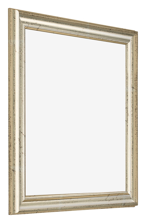 Bilderrahmen 40x40cm Metallglanz MDF Lazio Vorne Schrag | Yourdecoration.at