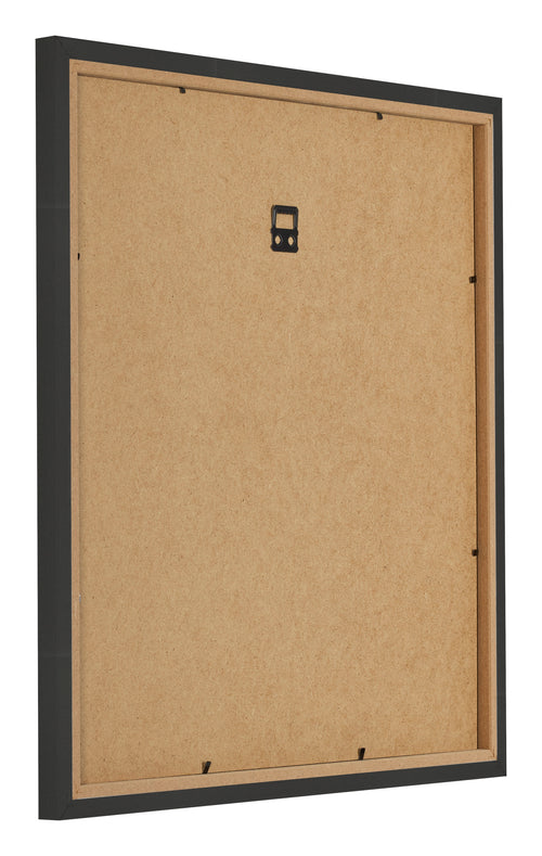 Bilderrahmen 40x40cm Schwarz Gemasert MDF Bologna Ruckseite Schrag | Yourdecoration.at