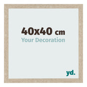 Bilderrahmen 40x40cm Sonoma Eiche MDF Bologna Vorne Messe | Yourdecoration.at