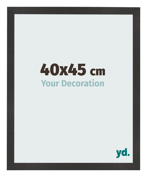 Bilderrahmen 40x45 cm Schwarz Matt MDF Bologna Vorne Messe | Yourdecoration.at
