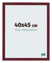 Bilderrahmen 40x45 cm Weinrot Gewischt MDF Bologna Vorne Messe | Yourdecoration.at