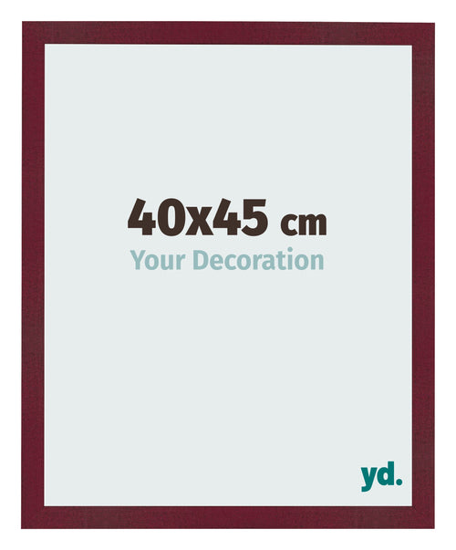 Bilderrahmen 40x45 cm Weinrot Gewischt MDF Bologna Vorne Messe | Yourdecoration.at