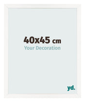 Bilderrahmen 40x45 cm Weiss Hochglanz MDF Bologna Vorne Messe | Yourdecoration.at