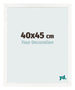 Bilderrahmen 40x45 cm Weiss Hochglanz MDF Bologna Vorne Messe | Yourdecoration.at
