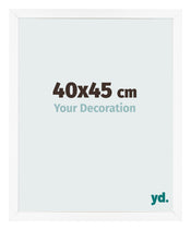 Bilderrahmen 40x45 cm Weiss Matt MDF Bologna Vorne Messe | Yourdecoration.at