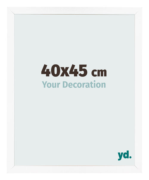 Bilderrahmen 40x45 cm Weiss Matt MDF Bologna Vorne Messe | Yourdecoration.at
