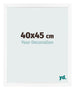 Bilderrahmen 40x45 cm Weiss Matt MDF Bologna Vorne Messe | Yourdecoration.at