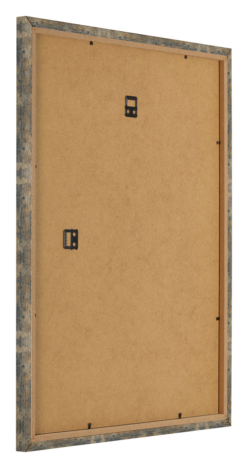 Bilderrahmen 40x45cm Blau Gold Meliert MDF Bologna Ruckseite Schrag | Yourdecoration.at