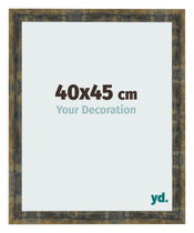 Bilderrahmen 40x45cm Blau Gold Meliert MDF Pisa Vorne Messe | Yourdecoration.at
