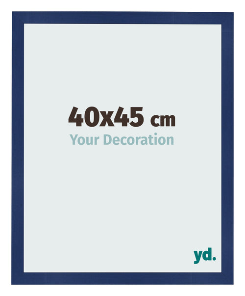 Bilderrahmen 40x45cm Dunkelblau Gewischt MDF Bologna Vorne Messe | Yourdecoration.at