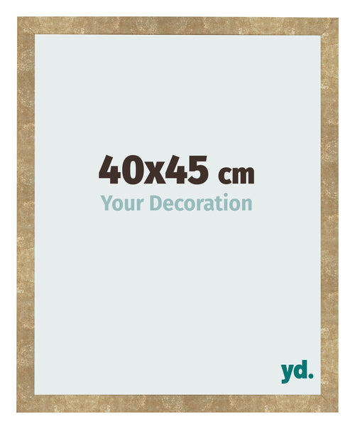Bilderrahmen 40x45cm Gold Antik MDF Bologna Vorne Messe | Yourdecoration.at