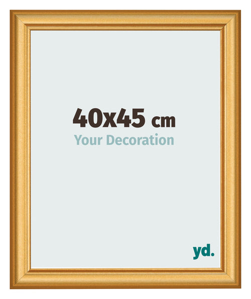 Bilderrahmen 40x45cm Gold Matt MDF Lazio Vorne Messe | Yourdecoration.at