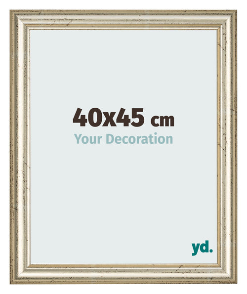 Bilderrahmen 40x45cm Metallglanz MDF Lazio Vorne Messe | Yourdecoration.at