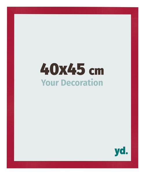 Bilderrahmen 40x45cm Rot MDF Bologna Vorne Messe | Yourdecoration.at