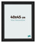 Bilderrahmen 40x45cm Schwarz Gemasert MDF Lazio Vorne Messe | Yourdecoration.at