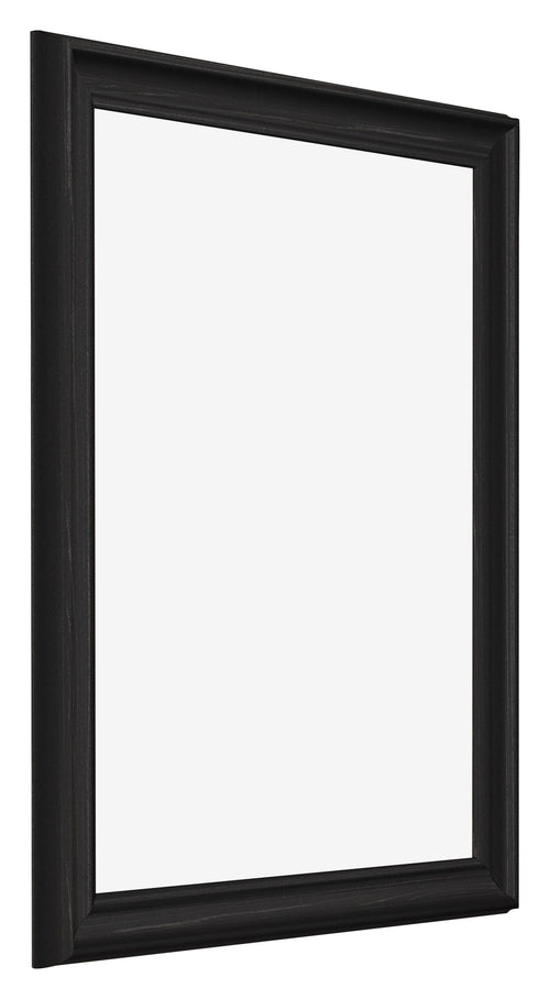 Bilderrahmen 40x45cm Schwarz Gemasert MDF Lazio Vorne Schrag | Yourdecoration.at