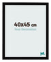 Bilderrahmen 40x45cm Schwarz Hochglanz MDF Bologna Vorne Messe | Yourdecoration.at