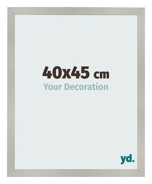 Bilderrahmen 40x45cm Silber Matt MDF Bologna Vorne Messe | Yourdecoration.at