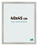 Bilderrahmen 40x45cm Silber Matt MDF Bologna Vorne Messe | Yourdecoration.at