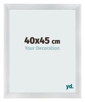 Bilderrahmen 40x45cm Silber Schwarz Gewischt MDF Pisa Vorne Messe | Yourdecoration.at