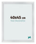 Bilderrahmen 40x45cm Silber Schwarz Gewischt MDF Pisa Vorne Messe | Yourdecoration.at