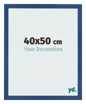 Bilderrahmen 40x50 cm Dunkelblau MDF Bologna Vorne Messe | Yourdecoration.at