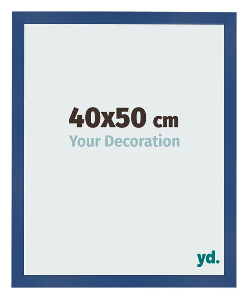 Bilderrahmen 40x50 cm Dunkelblau MDF Bologna Vorne Messe | Yourdecoration.at