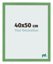 Bilderrahmen 40x50 cm Grun MDF Bologna Vorne Messe | Yourdecoration.at