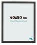 Bilderrahmen 40x50 cm Schwarz Matt MDF Bologna Vorne Messe | Yourdecoration.at