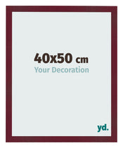 Bilderrahmen 40x50 cm Weinrot Gewischt MDF Bologna Vorne Messe | Yourdecoration.at