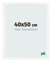 Bilderrahmen 40x50 cm Weiss Hochglanz MDF Bologna Vorne Messe | Yourdecoration.at