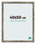 Bilderrahmen 40x50cm Blau Gold Meliert MDF Bologna Vorne Messe | Yourdecoration.at