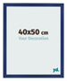 Bilderrahmen 40x50cm Dunkelblau Gewischt MDF Bologna Vorne Messe | Yourdecoration.at