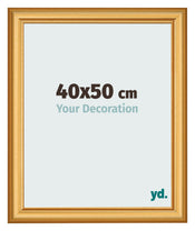 Bilderrahmen 40x50cm Gold Matt MDF Lazio Vorne Messe | Yourdecoration.at