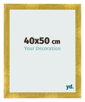 Bilderrahmen 40x50cm Gold Vintage MDF Pisa Vorne Messe | Yourdecoration.at