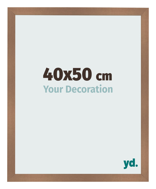 Bilderrahmen 40x50cm Kupfer Dekor MDF Bologna Vorne Messe | Yourdecoration.at