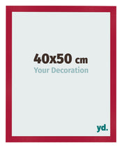 Bilderrahmen 40x50cm Rot MDF Bologna Vorne Messe | Yourdecoration.at