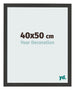 Bilderrahmen 40x50cm Schwarz Gemasert MDF Bologna Vorne Messe | Yourdecoration.at