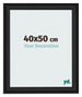 Bilderrahmen 40x50cm Schwarz Gemasert MDF Lazio Vorne Messe | Yourdecoration.at