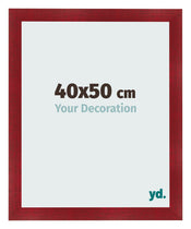 Bilderrahmen 40x50cm Weinrot Gewischt MDF Pisa Vorne Messe | Yourdecoration.at
