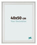 Bilderrahmen 40x50cm Weiss Gewischt MDF Lazio Vorne Messe | Yourdecoration.at