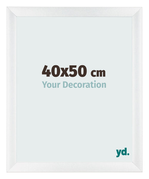 Bilderrahmen 40x50cm Weiß Vintage MDF Pisa Vorne Messe | Yourdecoration.at