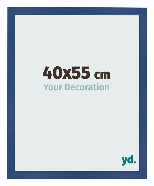 Bilderrahmen 40x55 cm Dunkelblau MDF Bologna Vorne Messe | Yourdecoration.at